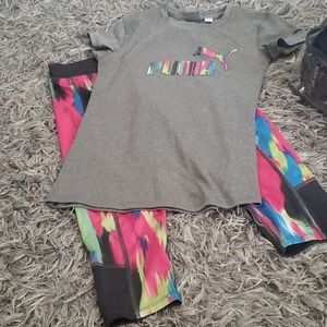 Kids Puma work out set